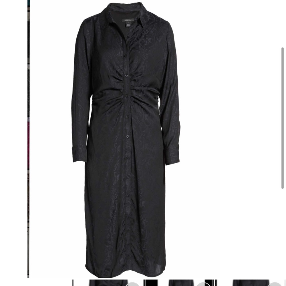 Halogen marbleized long sleeve dress